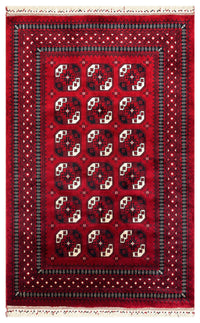 Samarkand Star Grid Rug - Aladdinrugs