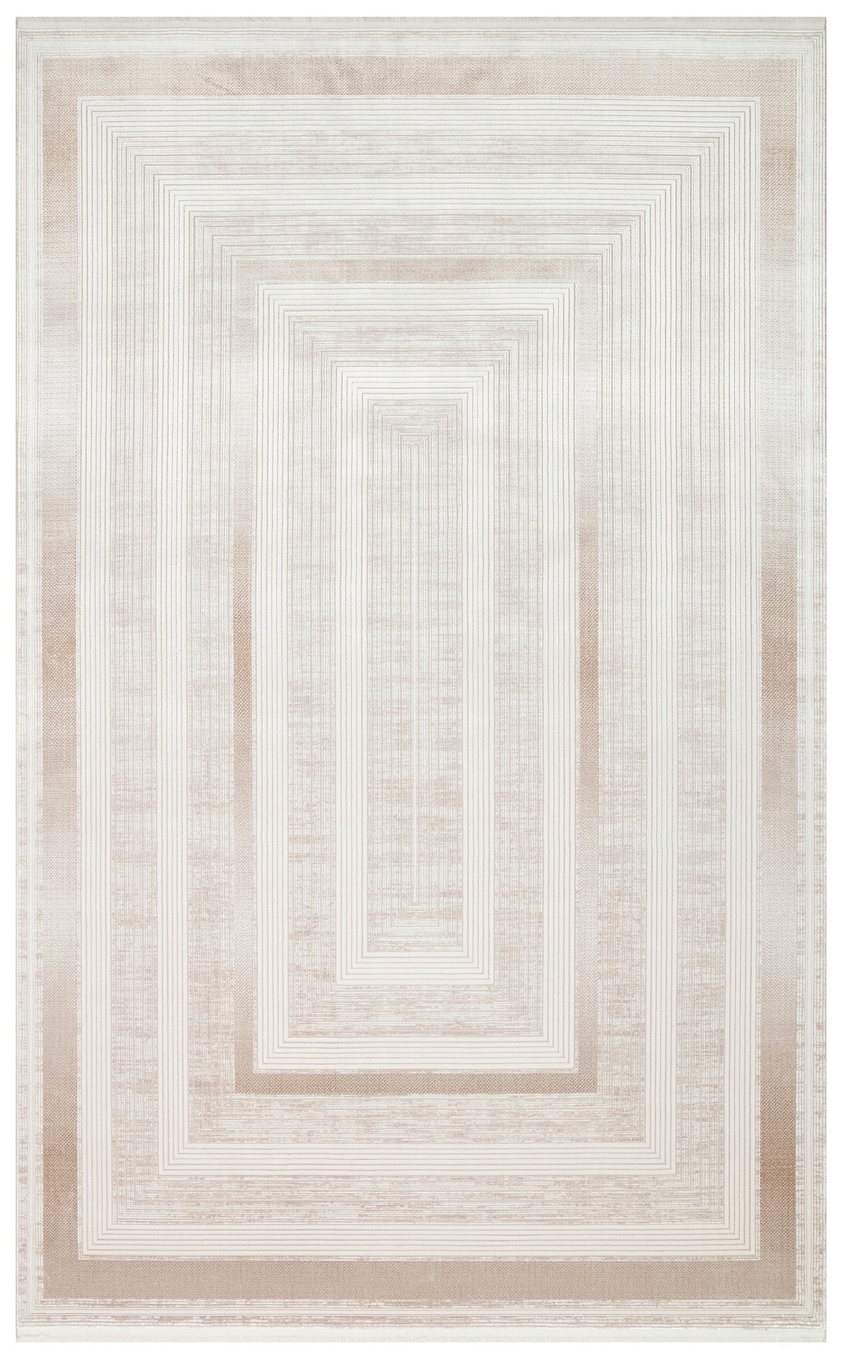 Ivory Depth Lines Rug - Aladdinrugs