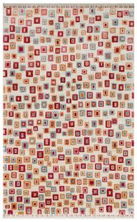 Mosaic Ember Grid Rug - Aladdinrugs