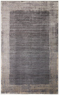 Smoked Steppe Geometry Rug - Aladdinrugs