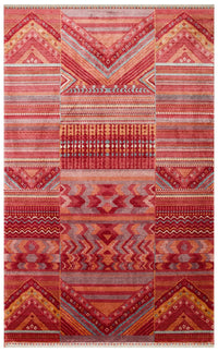 Saffron Tribal Mosaic Rug - Aladdinrugs