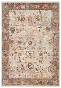 Antique Oushak Ivory Rug - Aladdinrugs