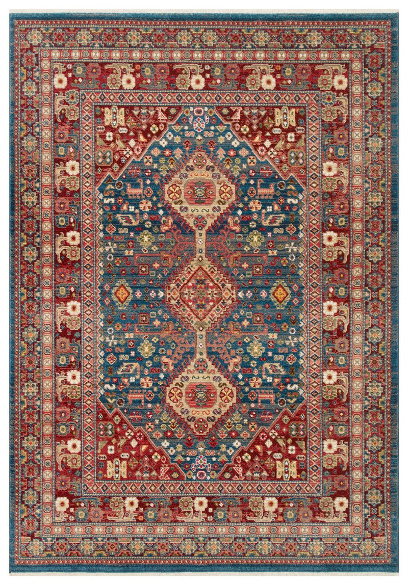 Teal Crown Medallion Rug - Aladdinrugs