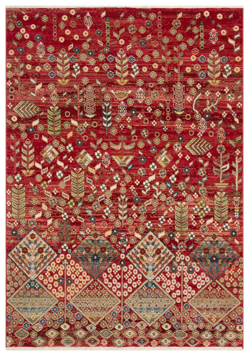 Red Canopy Motif Rug - Aladdinrugs