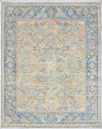 Antique Blue Signature Oushak Rug 244 × 305 cm (8 x 10)