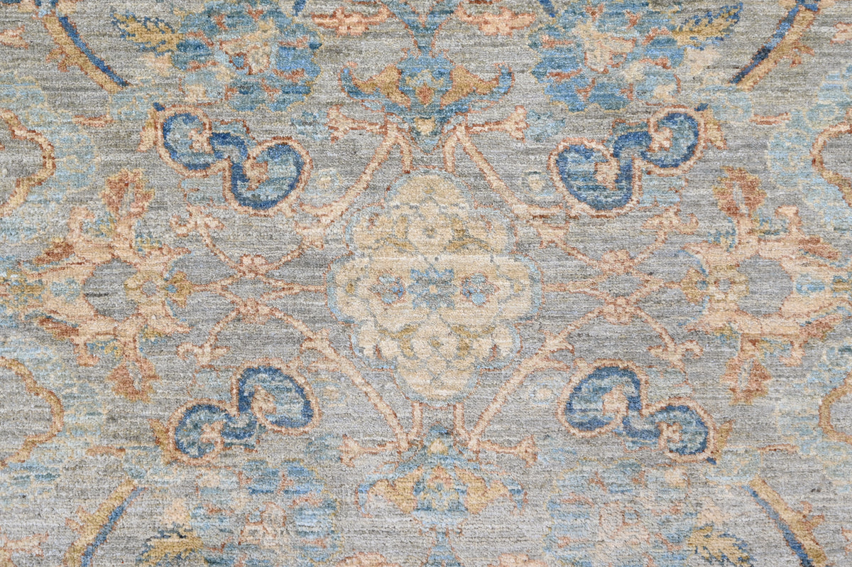 Antique Blue Signature Oushak Rug 244 × 305 cm (8 x 10)