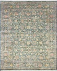 Sage Heirloom Floral Rug 244 × 305 cm (8 x 10)