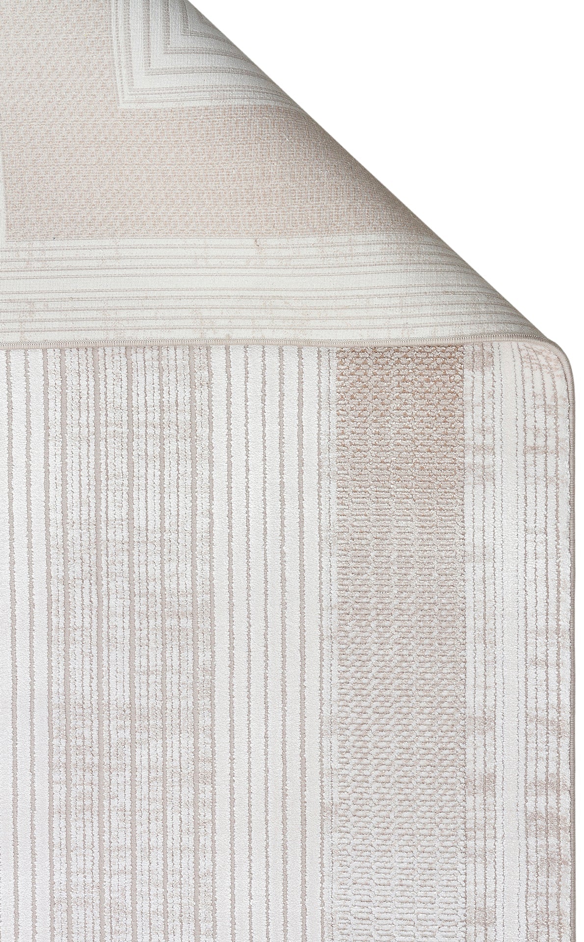 Ivory Depth Lines Rug - Aladdinrugs