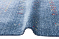 Blue Desert Glyphs Rug - Aladdinrugs