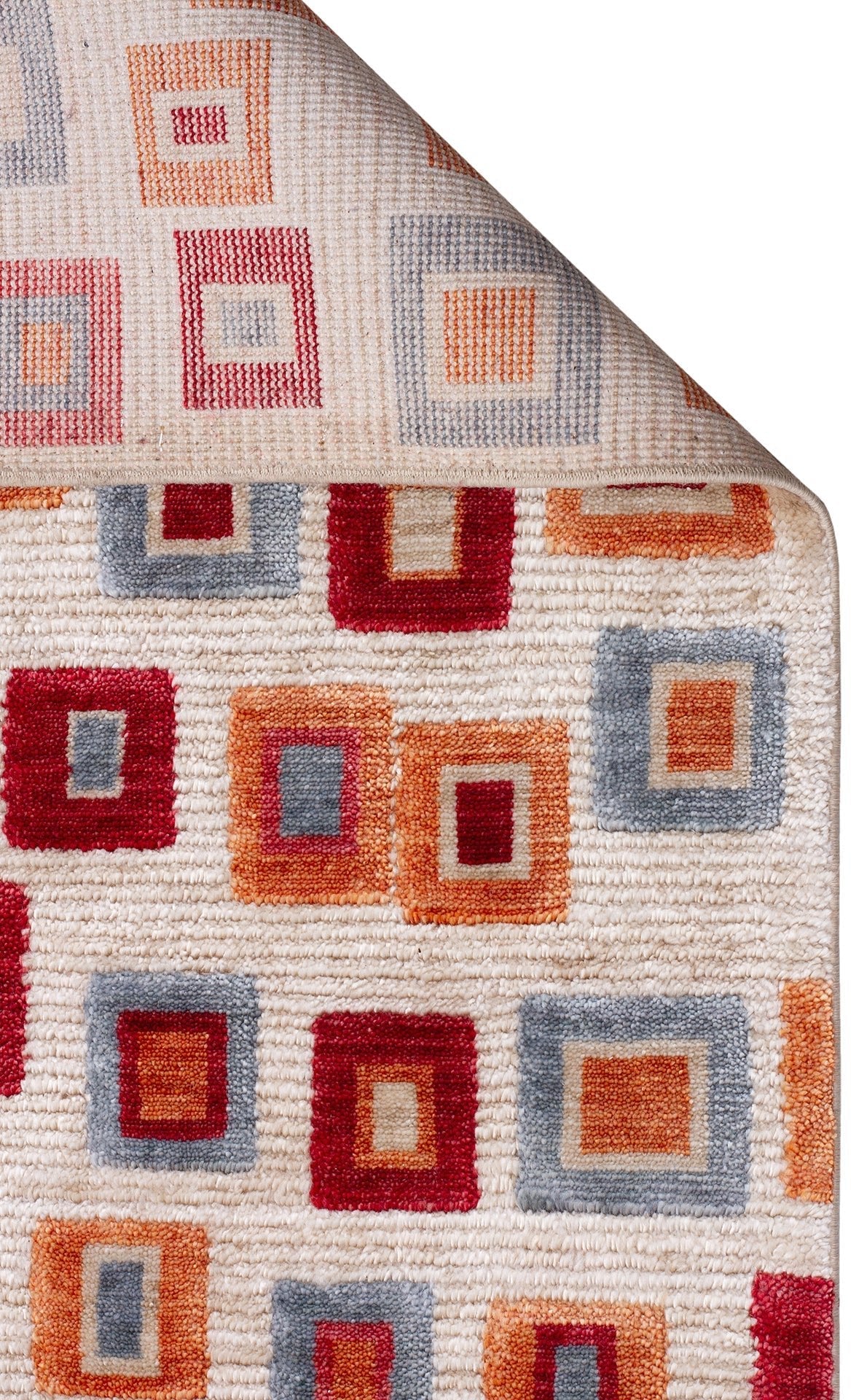 Mosaic Ember Grid Rug - Aladdinrugs