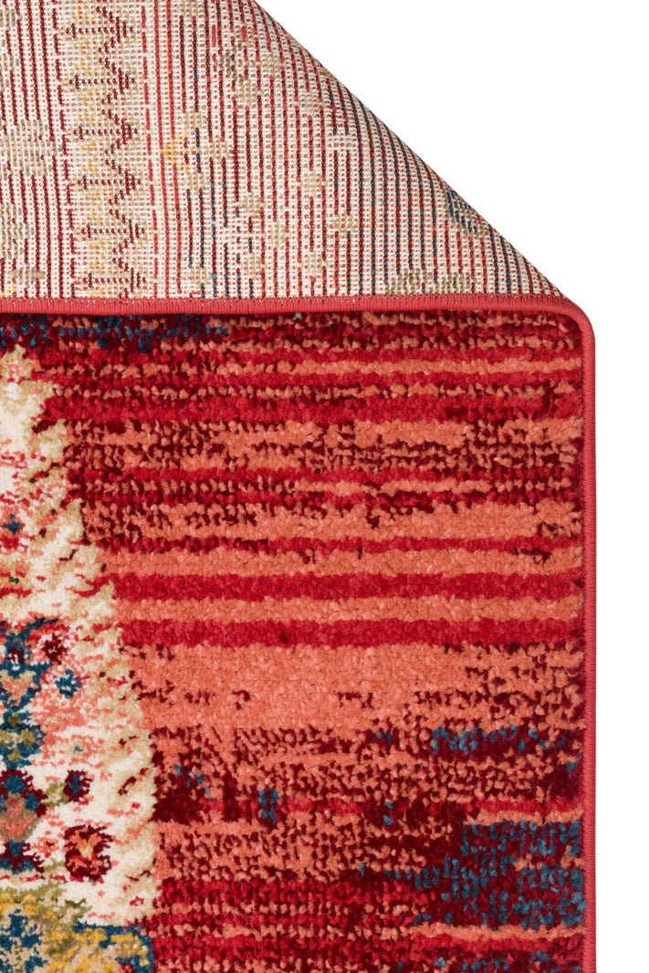 Crimson Grove Bands Rug - Aladdinrugs