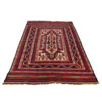 Hand Knotted Vintage Kilim 4' 6" x 6' 8" (ft) - No. 3202