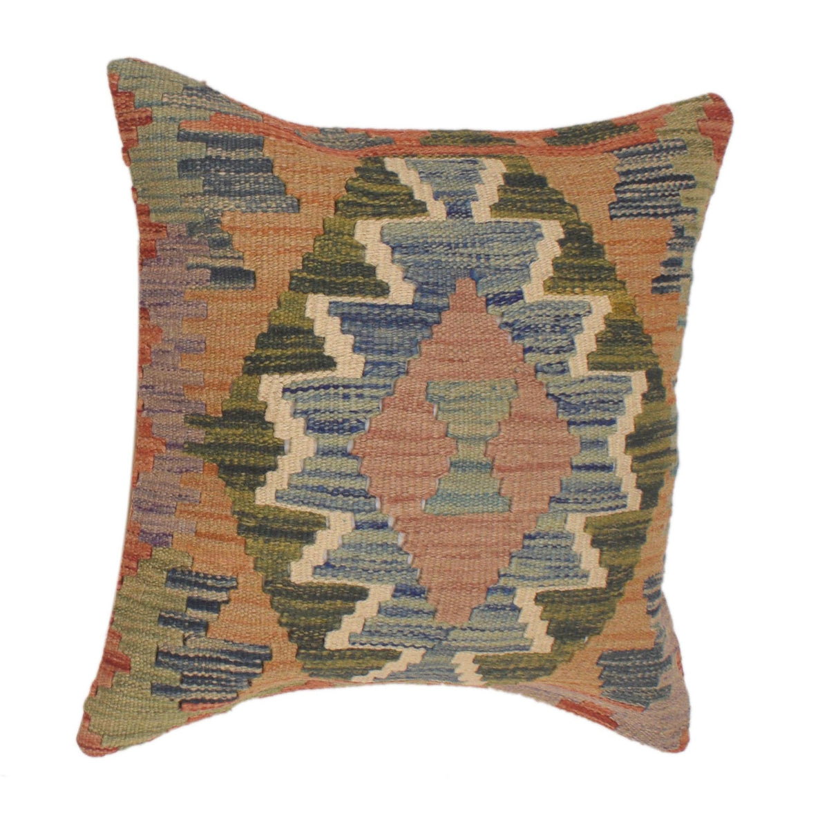 Turkish Style Kelim Cushion 1' 6" x 1' 6" ft / 46 x 46 cm - No. 34563