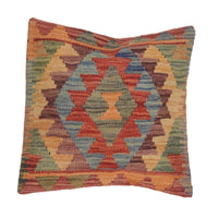 Kilim Cushion Cover 1' 6" x 1' 6" ft / 46 x 46 cm - No. 34567