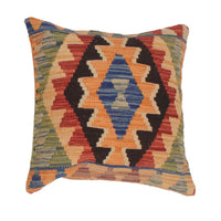 Turkish Design Kilim Cushion 1' 6" x 1' 6" ft / 46 x 46 cm - No. 34568