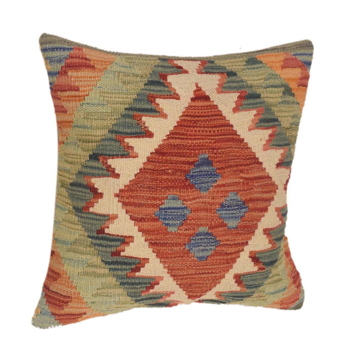 Handmade Kilim Cushion Covers 1' 6" x 1' 6" ft / 46 x 46 cm - No. 34570