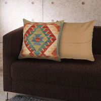 Vegetable Kilim Cushion Cover 1' 7" x 1' 7" ft / 47 x 47 cm - No. 34585