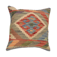 Handmade Kilim Cushion Covers 1' 6" x 1' 7" ft / 45 x 47 cm - No. 34587
