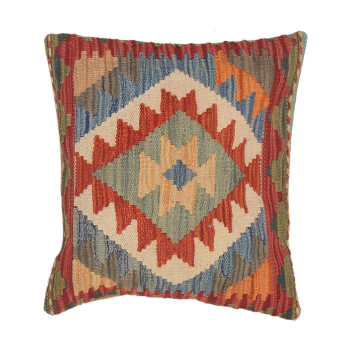 Hand Knotted Kilim Cushion 1' 4" x 1' 7" ft / 40 x 48 cm - No. 34591