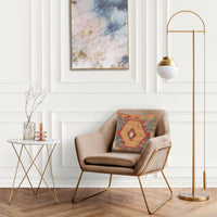 Turkish Design Kilim Cushion 1' 6" x 1' 6" ft / 45 x 46 cm - No. 34598