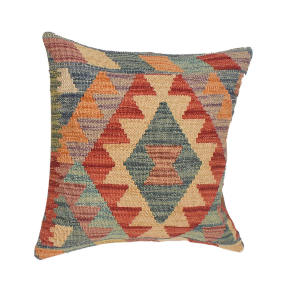 Handmade Kilim Cushion Covers 1' 6" x 1' 6" ft / 46 x 46 cm - No. 34600
