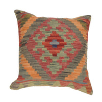 Turkish Style Kelim Cushion 1' 6" x 1' 6" ft / 46 x 46 cm - No. 34603