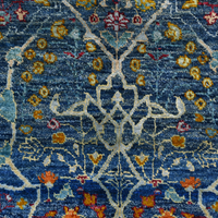 Midnight Blue Medallion Trellis Rug 154 × 244 cm