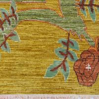 Antique Gold Floral Rug 244 × 305 cm