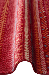 Scarlet Heritage Stripes Rug - Aladdinrugs