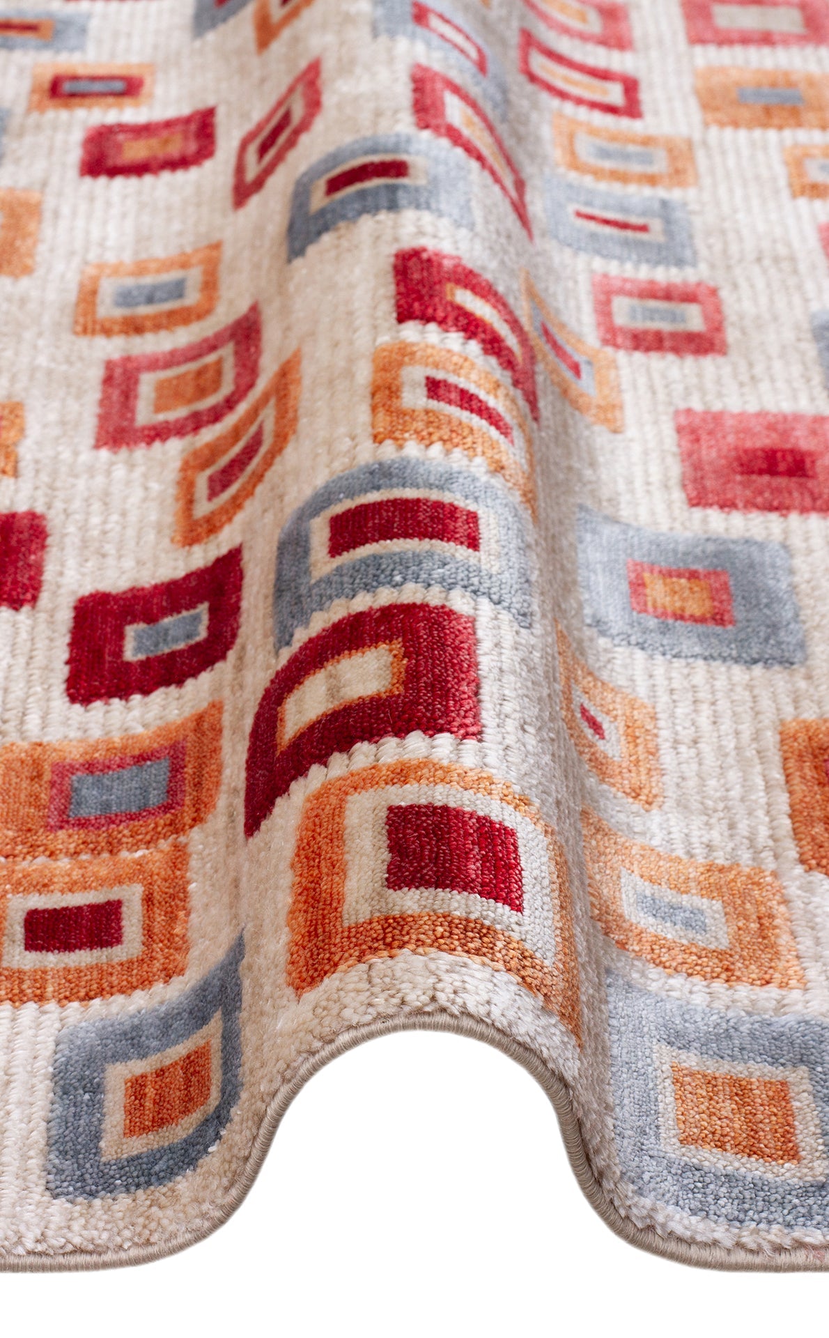 Mosaic Ember Grid Rug - Aladdinrugs