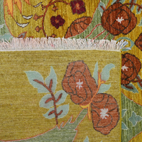 Antique Gold Floral Rug 244 × 305 cm