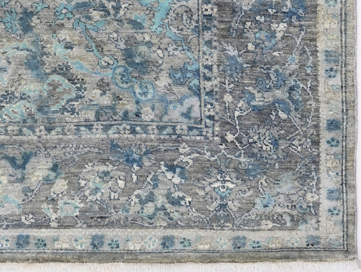 Arctic Blue Signature Medallion Rug 154 × 244 cm (5 x 8)