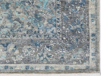 Arctic Blue Signature Medallion Rug 154 × 244 cm (5 x 8)
