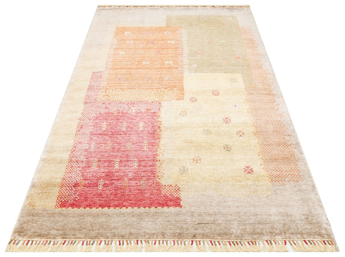 Nomad Canvas Blocks Rug - Aladdinrugs