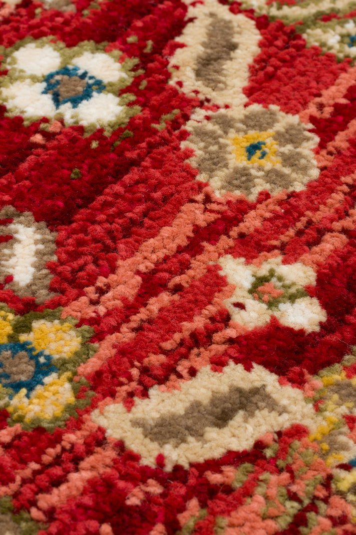 Red Canopy Motif Rug - Aladdinrugs