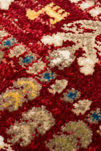 Crimson Grove Bands Rug - Aladdinrugs