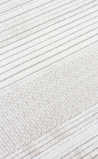 Ivory Depth Lines Rug - Aladdinrugs