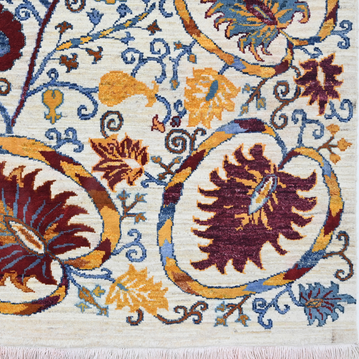 Saffron Bloom on Ivory Rug 244 × 305 cm