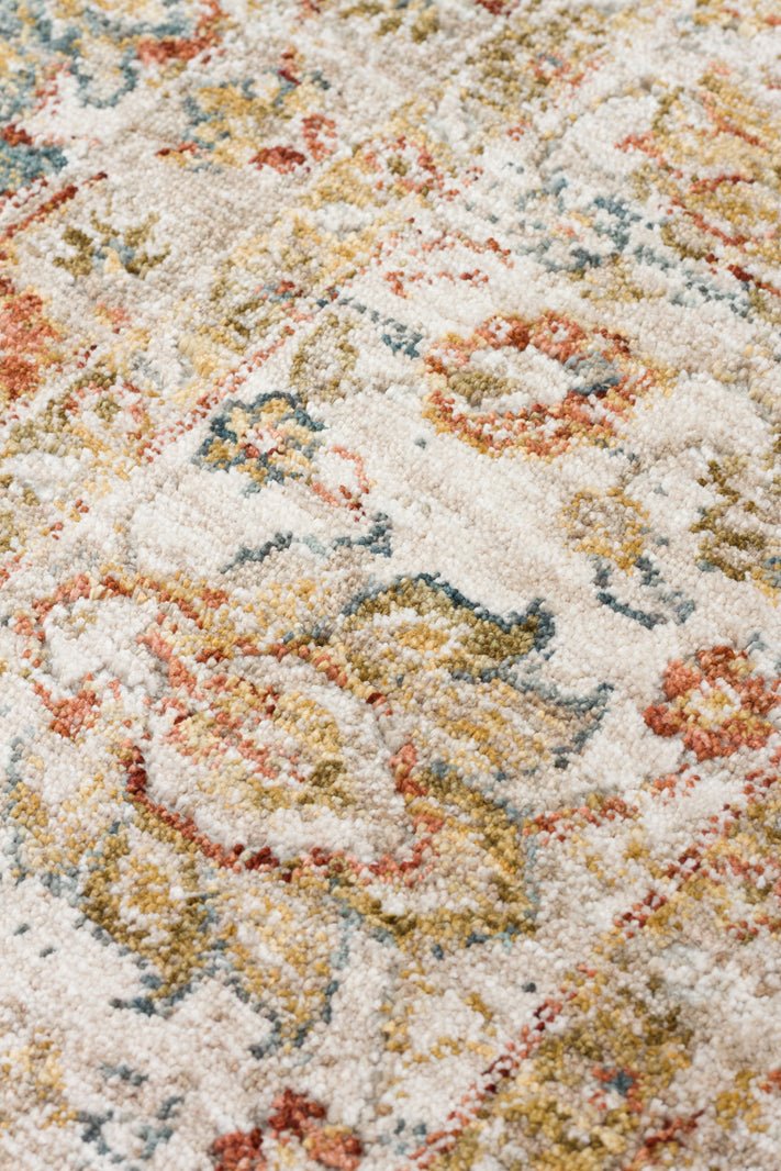 Serene Blue Arabesque Rug - Aladdinrugs