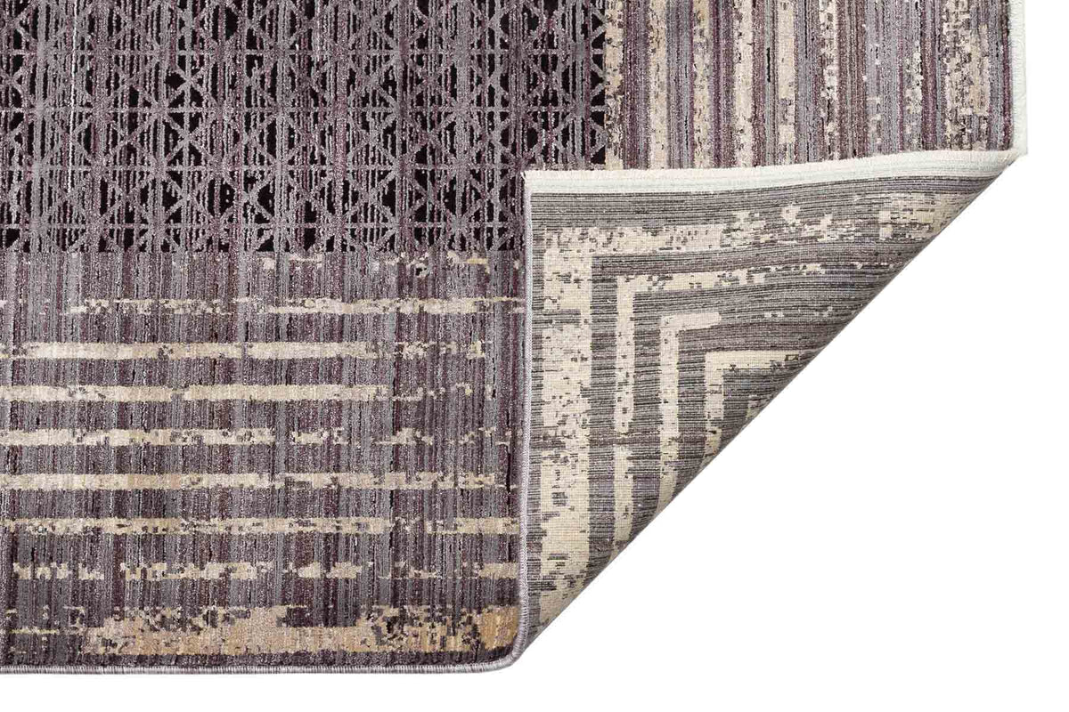 Smoked Steppe Geometry Rug - Aladdinrugs