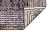 Smoked Steppe Geometry Rug - Aladdinrugs