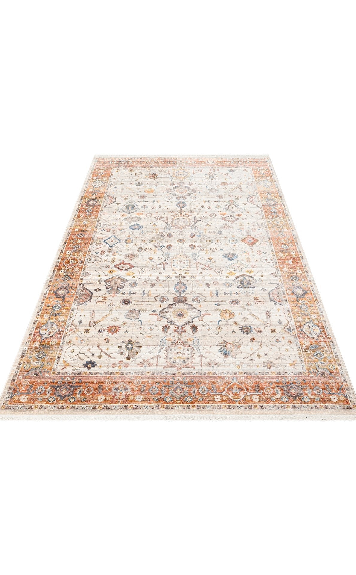 Terracotta Bazaar Turkish Rug - Aladdinrugs