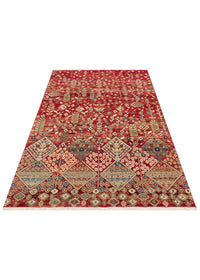 Red Canopy Motif Rug - Aladdinrugs