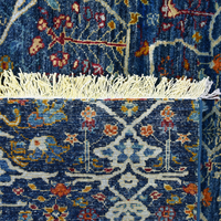 Midnight Blue Medallion Trellis Rug 154 × 244 cm