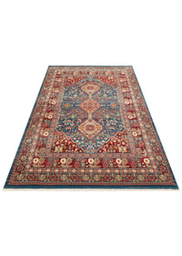 Teal Crown Medallion Rug - Aladdinrugs