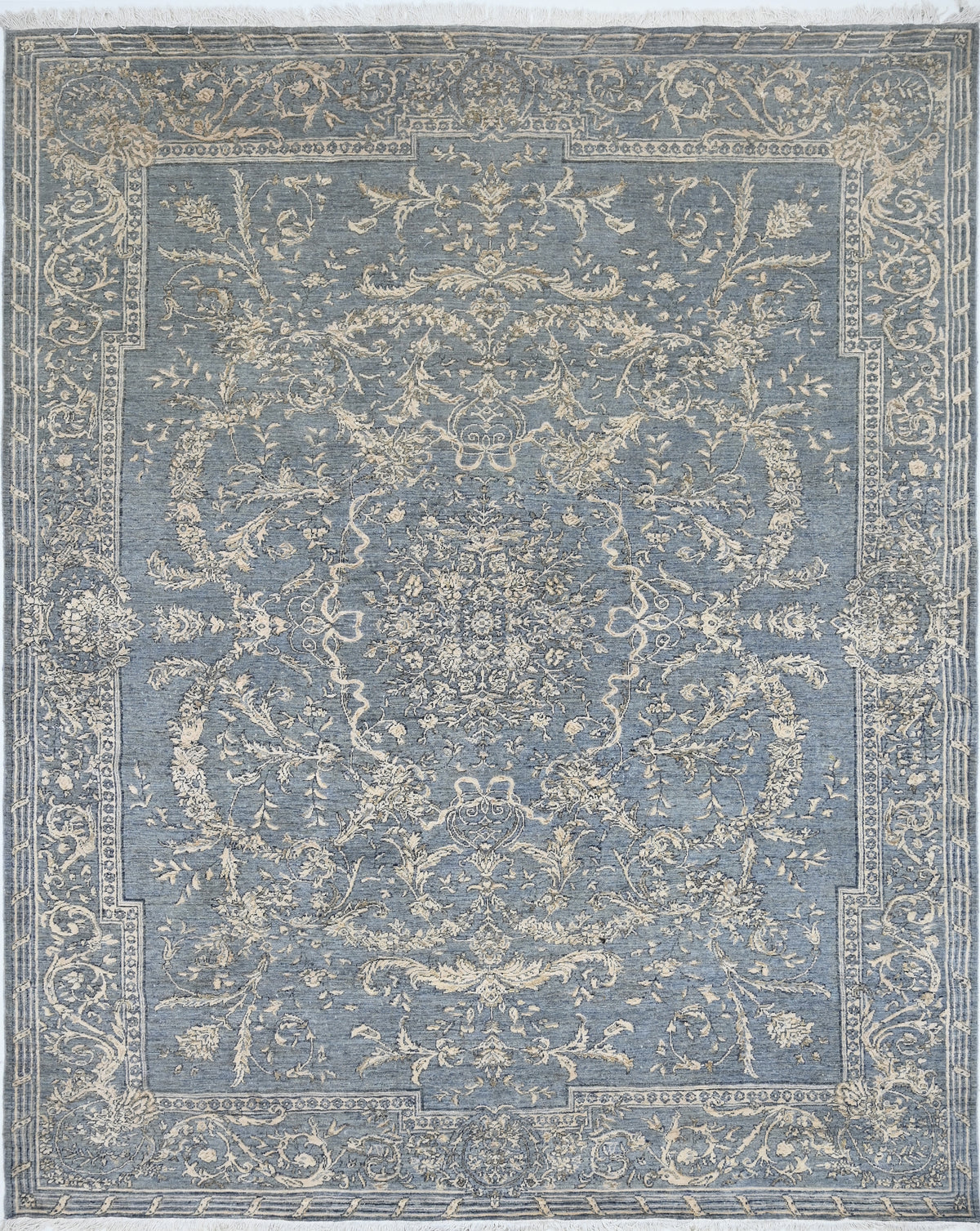 Dijon Blue Ornament Rug 244 × 305 cm (8 x 10)