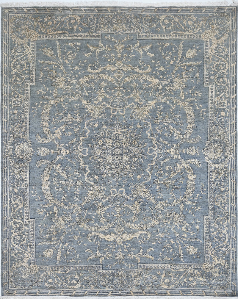 Dijon Blue Ornament Rug 244 × 305 cm (8 x 10)