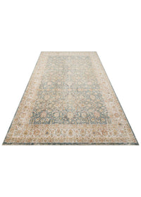 Serene Blue Arabesque Rug - Aladdinrugs