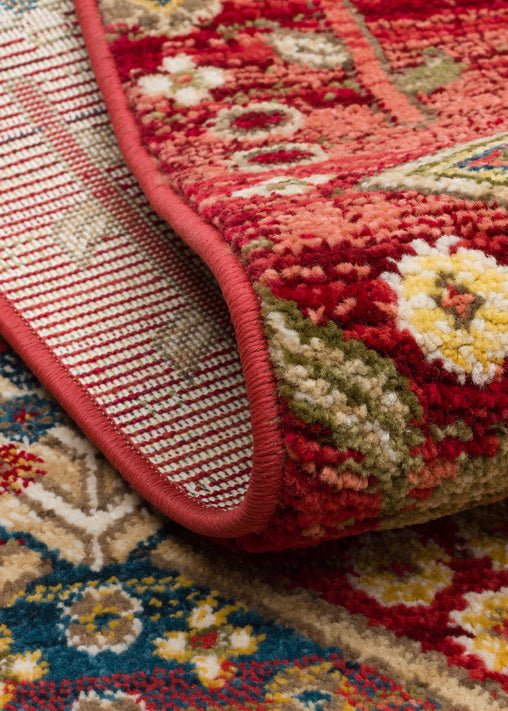 Red Canopy Motif Rug - Aladdinrugs