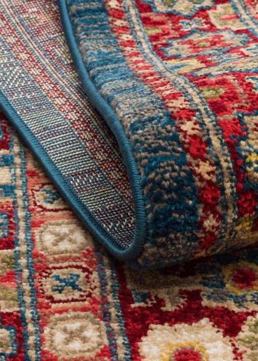 Teal Crown Medallion Rug - Aladdinrugs